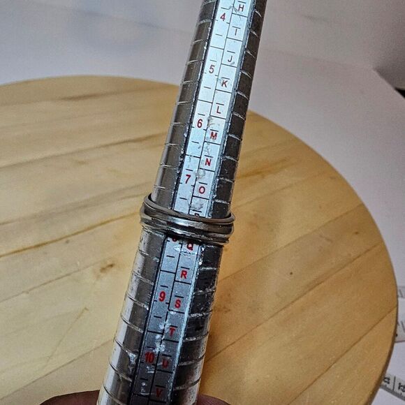 Vintage Y2K beaumont middle school 2000 class ring blue stone Size 8 silver Tone - Picture 7 of 7